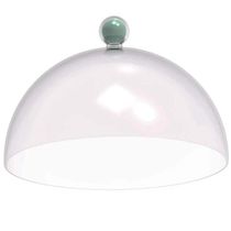 8 Porta Bolo Torta 30cm Verde Menta Cúpula Boleira Doces Petiscos Bubble Crippa