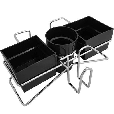 Conjunto 10 Porta Sachês Mexedor Açúcar Adoçante Chás Organizador Mesa Café Preto