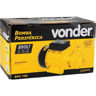 Bomba periférica/motobomba 10 cv 127 V~/220 V~ BPV 750 VONDER