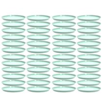 Kit 48 Bandejas Redondas 34cm Verde Menta Buffet Crippa Bubble Eventos