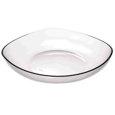 Kit 3 Cestas para Frutas Verduras Fruteira de Mesa Transparente 3,5L Trio Crippa Bancada