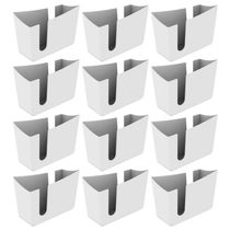Kit 12 Porta Guardanapos de Mesa Organizador Trio Crippa Branco Restaurante Lanchonete
