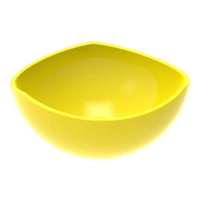 48 Potes de Sobremesa Doces Amarelo Plástico 265ml  Hotel Restaurante Buffet Trio Crippa