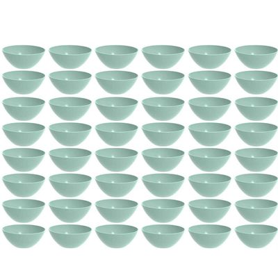 48 Tigelas Pequena Crippa Travessa Redonda 2,3L Servir Salada Sobremesa Verde Menta