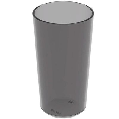 48 Copos Alto Crippa 500ml Plástico Fumê Escolar Refeitório Lanche Restaurante