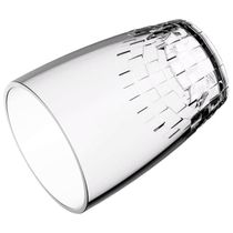 48 Copos 300ml Plástico Transparente Água Suco Refrigerante Escolar Refeitório Crippa Trama