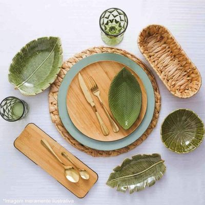 24 Pratos de Bambu 11x1,5cm Servir Bares Casa de Eventos Pet