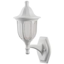2 Arandelas Externas Modenas Brancas de Parede Clássicas 38cm Casas Jardim Dital