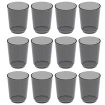 12 Copos Crippa 500ml Plástico Fumê Suco Água Bebidas Escolar