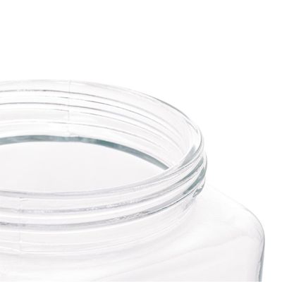 12 Porta Mantimentos Vidro Tampa Metal Rose Gold 800ml Lyor