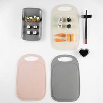 Kit 8 Peças para Sushi Lyor Esteira Molheira Suporte e Hashi Shoyo Yokohama Cerâmica Bambu