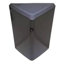 Lixeira Basculante Preta Crippa 12L Prisma Cozinha Escritório Banheiro