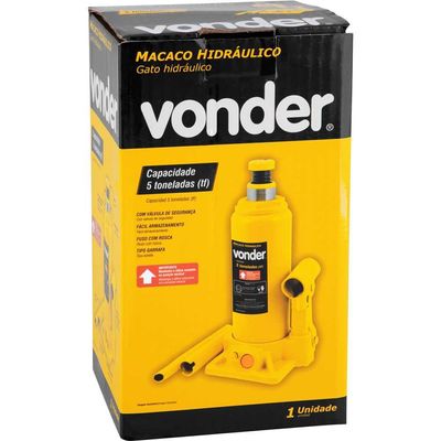 Macaco hidráulico tipo garrafa 5 toneladas (5 tf) VONDER