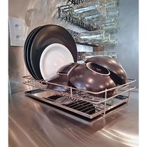 Escorredor de Louça Inox com Bandeja 26x41x8,5cm Pia ou Armário Masutti
