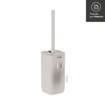 Escova Sanitária 10x30cm Bege Aura Ou Lavatina Suporte Piso Parede Banheiro Vaso