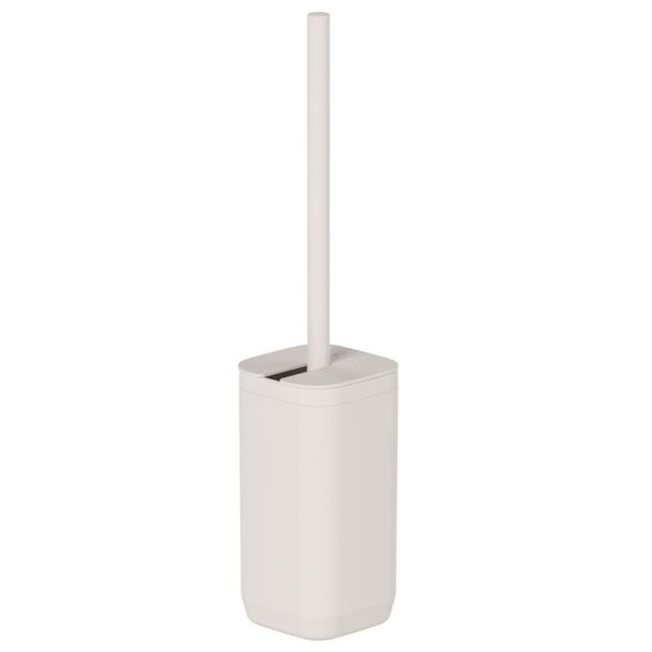 Escova Sanitária 10x30cm Bege Aura Ou Lavatina Suporte Piso Parede Banheiro Vaso