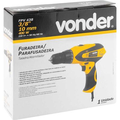Furadeira/parafusadeira 3/8" FPV 438 220 V~ VONDER