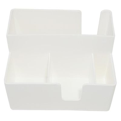 Kit 15 Portas Sachês Guardanapos Açúcar Organizador Multiuso Bancada Branco