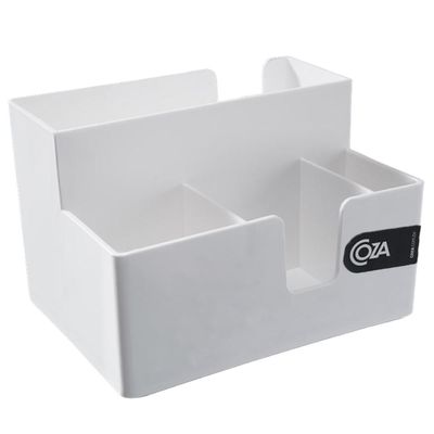 Kit 4 Porta Sachês Guardanapos Açúcar Organizadores Bancada Preto Branco