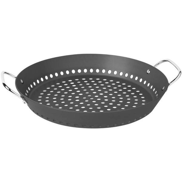Grelha Tramontina Churrasco 30cm Alumínio Revestimento Anodizado Grafite Legumes
