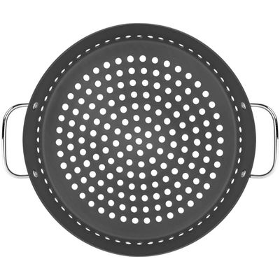 Grelha Tramontina Churrasco 30cm Alumínio Revestimento Anodizado Grafite Legumes
