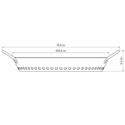 Grelha Tramontina Churrasco 30cm Alumínio Revestimento Anodizado Grafite Legumes