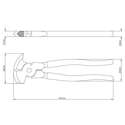 Alicate Fazendeiro 10" Tramontina Com Empunhadura Em Pvc Tramontina