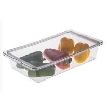 Travessa Hermética Retangular com Tampa 4,8L Transparente Frutas Legumes Verduras Crippa