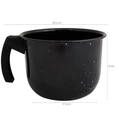 Leiteira Caneca Esmaltada Jarra Para Leite Granitada 1,8L