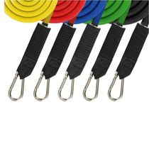 Kit Elásticos Extensores 11 Peças, Musculação Yoga Pilates- Jt-003