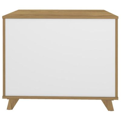 Balcão Gaveteiro Com Porta Lugano Olmo/branco