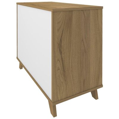 Balcão Gaveteiro Com Porta Lugano Olmo/branco