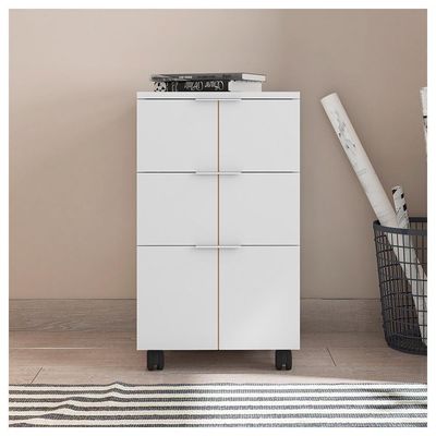 Gaveteiro Para Escritório Organizador Branco Cubic Caemmun