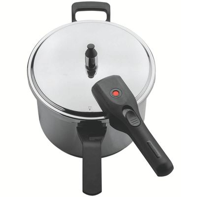 Panela de Pressão Tramontina Brava em Aço Inox com Fundo Triplo 20cm 4,5l Indução