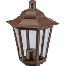 Poste Balizador para Jardim Colonial Marrom 18x44cm Dital Luminária de Chão Linha Grega
