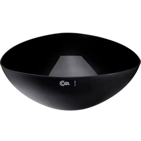 Saladeira Triangular 5L Grande Essential 31cm Preto Pipoca Salada Frutas Coza