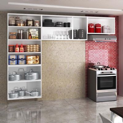 Cozinha De Aço Compacta 3 Peças Rose Cr6101 Branco