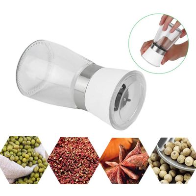 Kit 24 Moedores de Sal e Pimenta 170ml Manual Vidro Triturador Moinho Cerâmica Lyor