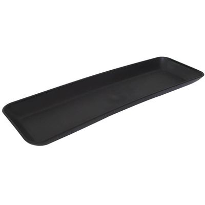 Kit 40 Petisqueiras Prato Porta Petisco Retangulares Grande Coza Preto
