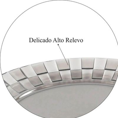 Kit 3 Pratos Médios 19cm Transparentes Crippa para Servir So