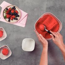 Kit 6 Conchas de Servir Sorvete Tramontina Utilitá Pegador Sorveteria Restaurante Preto