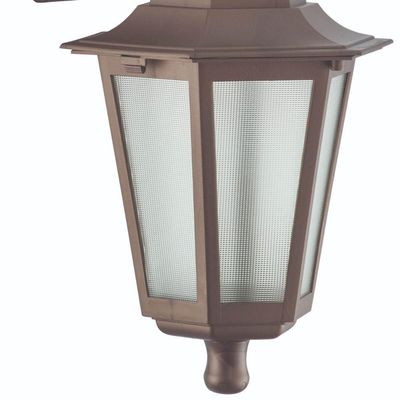 Conjunto 6 Arandelas Gregas Marrom Luminária de Parede Hall de Entrada Jardim Dital