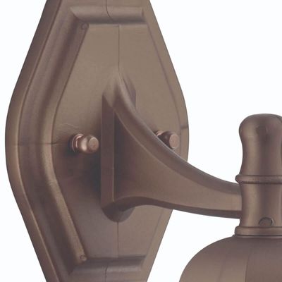 Conjunto 6 Arandelas Gregas Marrom Luminária de Parede Hall de Entrada Jardim Dital