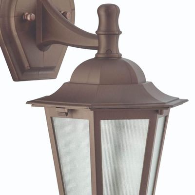 Conjunto 6 Arandelas Gregas Marrom Luminária de Parede Hall de Entrada Jardim Dital