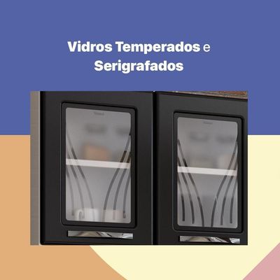Armário De Cozinha De Aço Kit Triplo 120cm Branco preto
