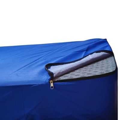 Protetor Colchão Impermeavel Hospitalar Com Ziper Azul Solteiro