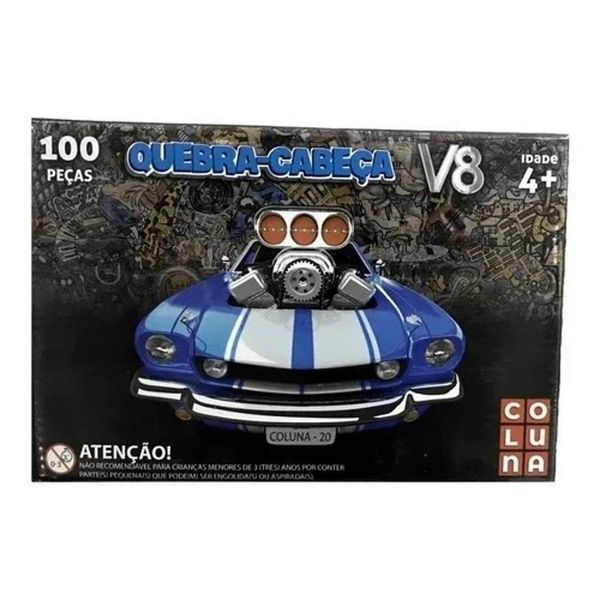Quebra Cabeça Carro Mustang V8 100 Peças