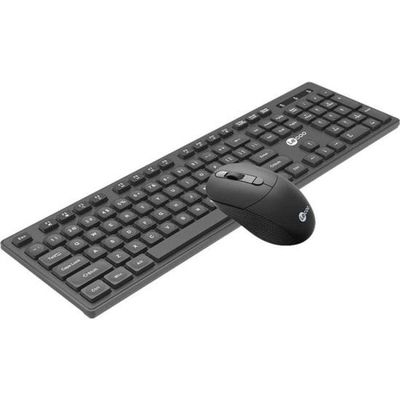 Kit Teclado E Mouse Lecoo Kw201 Sem Fio Preto