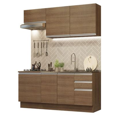 Cozinha Completa 180007 Com Armário E Balcão RusticRustic
