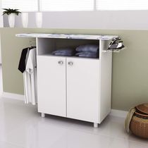 Armário com Tábua de Passar Roupa Nicho Portas Branco 120x35,5x86,7cm TP3000 Tecnomobili